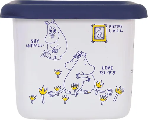 Miniatura 2 de Fuji Hollow MOYA-DS.B Moomin Arecole - Contenedor cuadrado profundo, S, 2.7 fl oz (0.7 L), Moomin