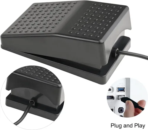 Miniatura 6 de iKKEGOL Interruptor de pie USB actualizado con un solo pedal de control mecánico Mapa Teclado de ratón Combinación de teclas de acceso rápido