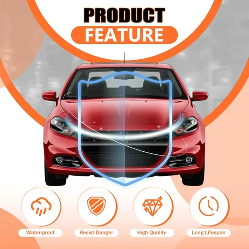 Miniatura 4 de JX RACING - Obturador de rejilla activa sin motor compatible con Dodge Dart 2013, 2014, 2015, 2016, persiana delantera superior para radiador