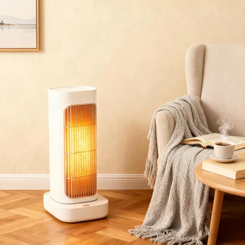 Miniatura 4 de Calentador de espacio, calentadores eléctricos pequeños con oscilación de 90°, calentadores de espacio portátiles para uso en interiores