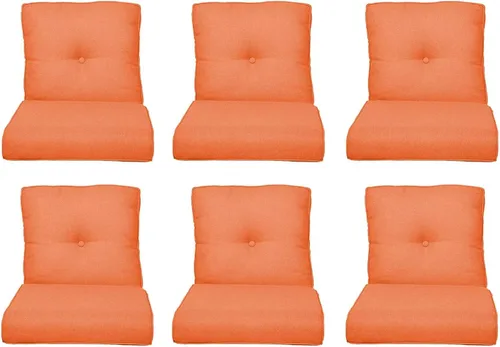 Miniatura 127 de Rilyson Cojines de patio para muebles de exterior, 22 x 24 pulgadas, respaldo alto y asiento profundo, cojín de exterior para sillas de patio, sofá