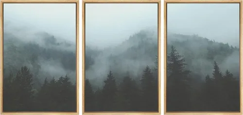 Miniatura 65 de wall26 Lienzo enmarcado para pared, juego de arte de noche estrellada sobre montañas, cielo nocturno tranquilo, naturaleza, desierto, fotografía