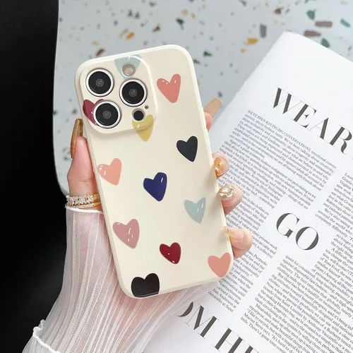 Miniatura 6 de Funda protectora para iPhone 12 para mujeres y niñas, diseño lindo de silicona suave, protección de cámara con forma de corazón, para iPhone 12