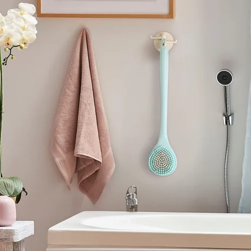 Miniatura 6 de BEDELITE Cepillo de baño de espalda de mango largo para ducha de 2 – Cepillo de ducha suave para hombres y mujeres, cepillo de espalda – Exfoliante