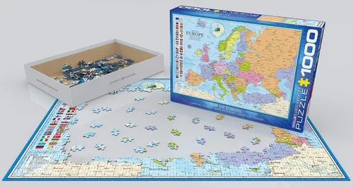 Miniatura 3 de EuroGraphics Rompecabezas de mapa de Europa (1000 piezas)