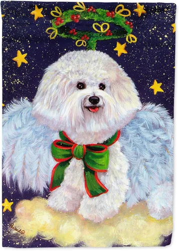 Miniatura 269 de Caroline's Treasures PPP3097CHF - Pijama de Navidad con diseño de bulldog francés para colgar en la pared, poliéster, tamaño de casa, multicolor