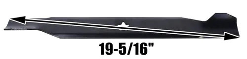 Miniatura 4 de USA Mower Blades (2) AYP842BP - Cuchilla para cortacésped de alta elevación para AYP Craftsman 12784 127842 138407 138497 138970 193957 Longitud 19