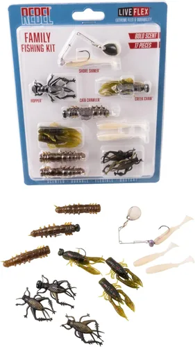Miniatura 2 de Rebel Kit de pesca familiar - Plásticos blandos Live Flex