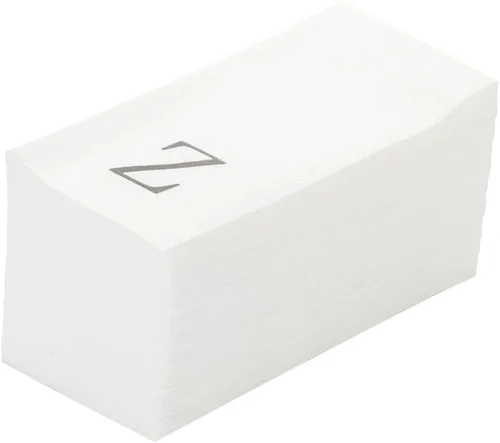 Miniatura 29 de Luxenap Toallas de invitados de tacto de lino de 15.8 X 7.9 pulgadas, 50 toallas de mano con letras - Letra dorada "S", fuente sans serif