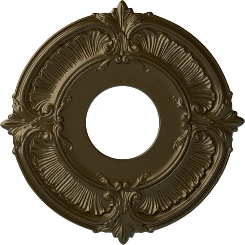 Miniatura 37 de Ekena Millwork CM12ATCGS Medallón de Techo Attica (Se Adapta a Doseles de hasta 3 1/2"), Pátina Verde Cobre Pintada a Mano