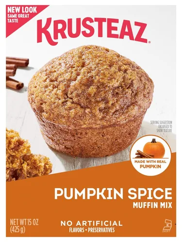 Miniatura 19 de Krusteaz Paquete Variado, Mezcla de Muffin con Remolino de Canela y Migas (21 oz), Mezcla de Muffin de Arándano Rojo y Naranja (18.6 oz), Mezcla