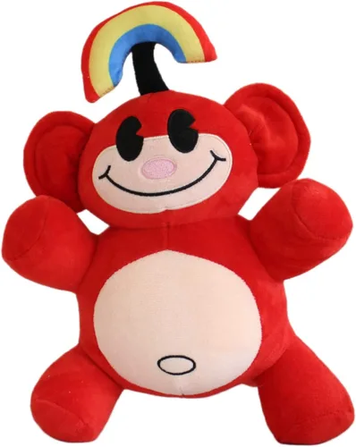 Miniatura 7 de Peluche de mono arcoíris de 12 pulgadas, peluche KND de mono arcoíris Peluches de peluche, recuerdo de fiesta de cumpleaños, regalo preferido