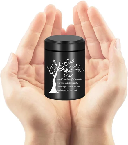 Miniatura 7 de RIPFEVURN Urnas pequeñas para cenizas humanas de 2.75 pulgadas, mini árbol de la vida, urnas de cremación para cenizas, adultos, hembras, hombres