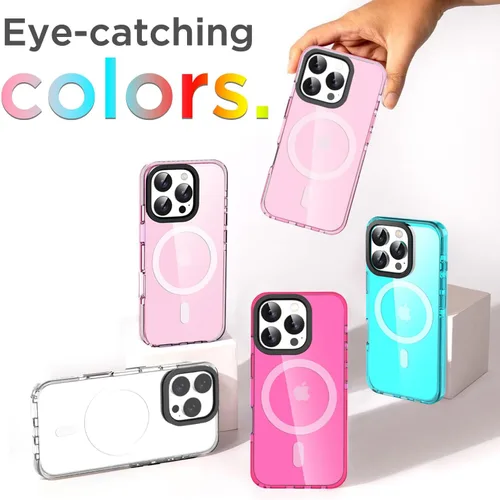 Miniatura 99 de AICase Funda protectora para iPhone 16 compatible con iPhone 16, delgada, ligera, transparente [no amarillenta] Diseño vibrante