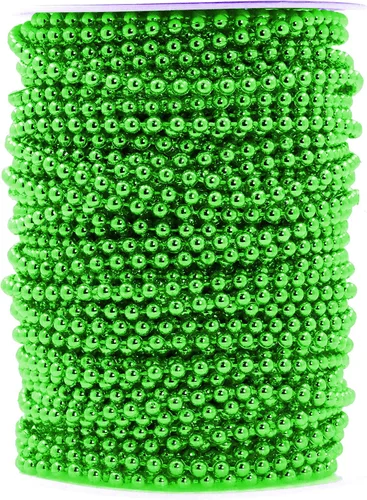 Miniatura 52 de Mandala Crafts Rollo de cadena de perlas negras de 0.157 pulgadas (0.157 in), guirnalda de perlas de 44 yardas para decoración de bodas, arreglos