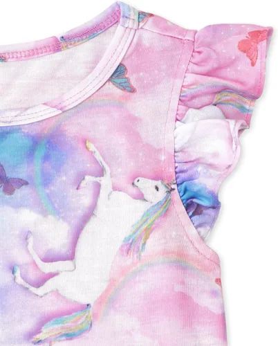 Miniatura 2 de The Children's Place girls The Children's Place Girls Sleeveless Tank Top and Shorts 2 Piece Pajama Set