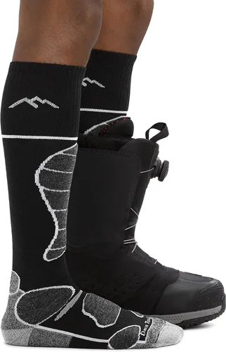 Miniatura 4 de Darn Tough Vermont Calcetines de esquí acolchados Function 5 OTC para hombre, color negro, talla XL