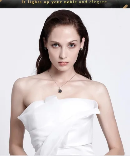 Miniatura 5 de Regalos para Mujeres Esposa-Collar-de-Perlas-Negras-de-Tahití-Regalo para Esposa Boda Cumpleaños Aniversario Joyería-Mamá Novia Ella Regalos del Día