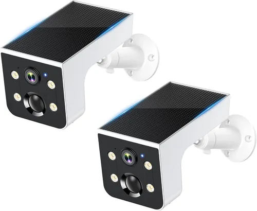 Miniatura 12 de Thybro Cámara de seguridad solar para exteriores 2K visión nocturna: cámara inalámbrica WiFi con detección de movimiento AI, conversación de 2 vías