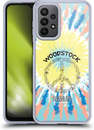 Miniatura 420 de Head Case Designs Funda de gel Woodstock 50th con licencia oficial de Peanuts Snoopy Guitar 1969 [protección de grado militar] compatible