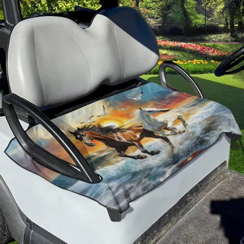 Miniatura 28 de Yewattles Universal personalizado carrito de golf cubierta de asiento de verano al aire libre Anti-caliente Club Coche Coche Manta Green Lawn Golf