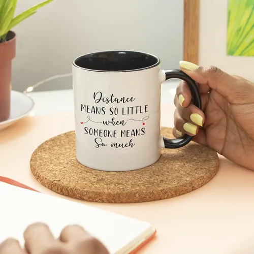 Miniatura 5 de YouNique Designs Regalos para relaciones a larga distancia: taza de café portátil de 11 onzas, regalos de larga distancia para parejas para novio