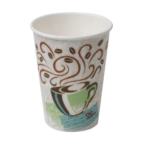 Miniatura 4 de Dixie PerfecTouch - Tazas de café de papel de 12 onzas por GP PRO, diseño Coffee Haze, 1000 unidades (tazas desechables envueltas individualmente)