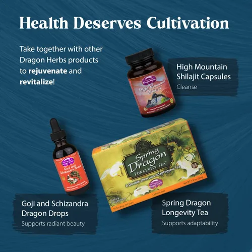 Miniatura 5 de Dragon Herbs He Shou Wu - Suplemento preparado para apoyar la energía, el estado de ánimo, el apoyo inmunológico, el envejecimiento saludable