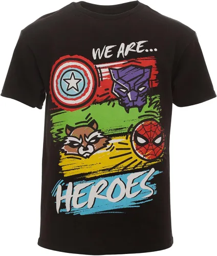 Miniatura 2 de Marvel Paquete de 3 camisetas de Spider-Man de los Vengadores Spider-Verse Spidey y sus increíbles amigos, tallas para niños pequeños a niños