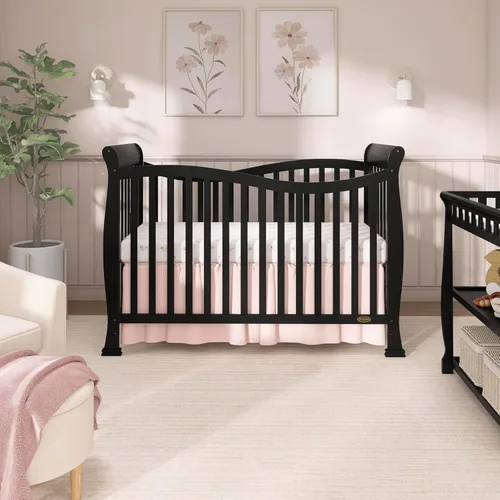 Miniatura 2 de Cuna convertible en cama Dream On Me Violet, 7 en 1, Cuna, paquete de de 1, Negro