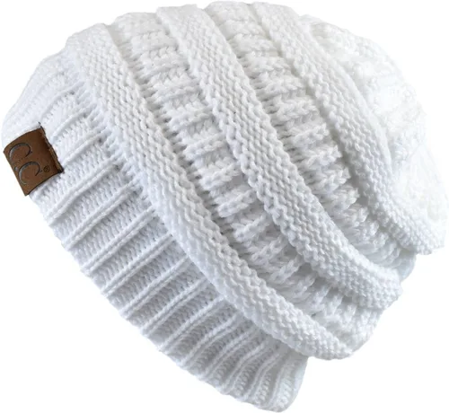 Miniatura 168 de C.C Trendy Warm Chunky Soft Stretch Cable Knit Beanie