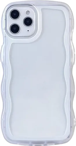 Miniatura 21 de Funda transparente compatible con iPhone 11 Pro, bonita funda delgada de silicona suave, antiarañazos, a prueba de golpes, para mujeres y niñas, Azul