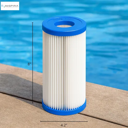 Miniatura 3 de Nispira Filtro de piscina de repuesto para bomba de filtro de piscina Bestway Flowclear tipo III 58012E 1000-1500 galones Paquete de 2