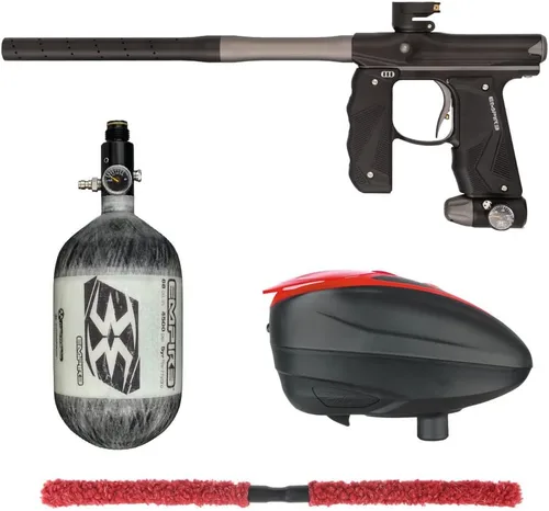 Miniatura 19 de Action Village Empire Mini GS TP Contender Kit de pistola de paintball con tanque 68/4500 Negro Polvo/Negro Polvo