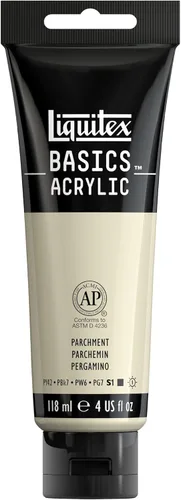 Miniatura 110 de Liquitex BASICS Pintura Acrílica, Botella de 400ml (13.5 oz), Blanco Titanio Titanio Blanco