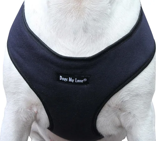 Miniatura 6 de Dogs My Love Arnés de chaleco suave para perros y cachorros, 6 tamaños azul (XS (cuello máx.: 9 pulgadas; contorno del pecho: 10 a 15 pulgadas)