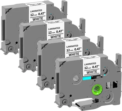 Miniatura 11 de Paquete de 6 cintas para etiquetar de 0.472 in, 0.47 pulgadas, repuesto para cinta de etiquetas Brother P Touch TZe131 TZ-131, compatible