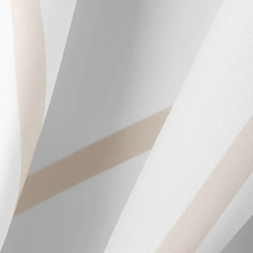 Miniatura 8 de mDesign - Cortina de ducha de tela de fácil cuidado con ojales reforzados, para duchas y bañeras, lavable a máquina, diseño de zigzag, 72” x 72