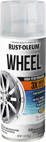 Miniatura 5 de Rust-Oleum 368076-6PK Pintura en aerosol para ruedas de alto rendimiento, 11 onzas, negro brillante, paquete de 6 Brillo negro