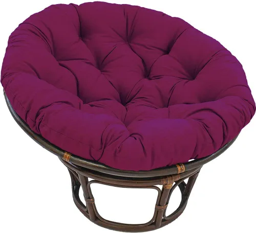 Miniatura 6 de Cojín colgante para silla de hamaca, cojín de tumbona para interiores y exteriores, cojín redondo grueso para silla de huevo, cojín de asiento