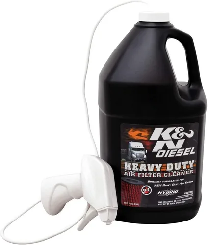 K&N Limpiador y desengrasante de filtro de aire de servicio pesado: Power Kleen; 1 galón; Restaura el rendimiento del filtro de aire del motor,