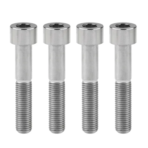 Miniatura 11 de Tornillos Allen de cabeza hueca de titanio M10 20 25 30 35 40 45 50 55 2.362 in Tornillos paquete de 4 (M10 x 0.787 in, paso 0.049 in, negro)