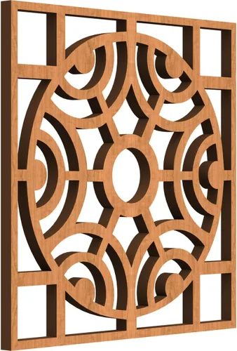Miniatura 39 de Walton Paneles de pared decorativos de madera con calado, pequeños, 11 3/8 pulgadas de ancho x 11 3/8 pulgadas de alto x 1/4 pulgadas de alto, nogal