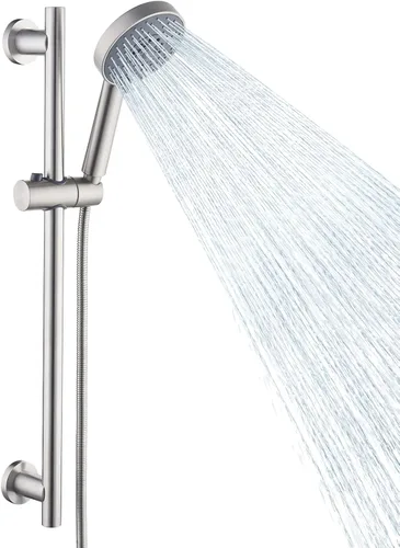 Miniatura 10 de KES Soporte de cabezal de ducha ajustable con combo de barra deslizante, cabezal de ducha de mano con manguera, kit de ducha de mano de 5 funciones