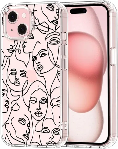 MOSNOVO - Funda para iPhone 14/15 Plus, protección Buffertech de grado militar contra caídas (6.6 pies), antidesprendimiento, poliuretano