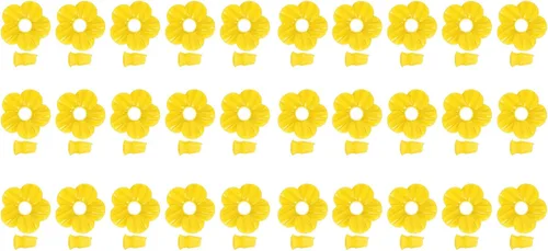 Estink Flores de repuesto para comedero de colibríes, 30 juegos de cubiertas de puerto de alimentación multicolor para comederos de colibríes, atrae