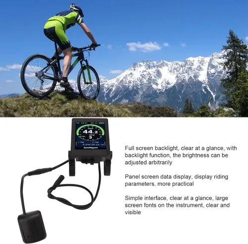 Miniatura 3 de Medidor de pantalla 860C Medidor de pantalla de scooter eléctrico de vidrio templado 24 V 36 V 48 V 52 V Bicicleta eléctrica Medidor