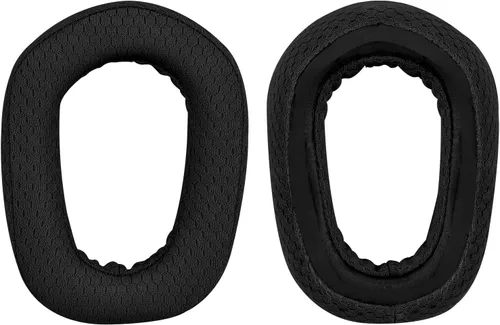 Miniatura 3 de Geekria Almohadillas de repuesto de tela de malla para auriculares Logitech G435 G335, almohadillas para los oídos con guía de video (negro)