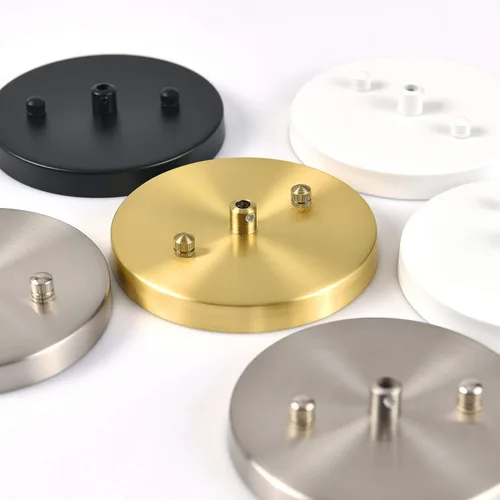 Miniatura 8 de BRIGHTTIA Kit moderno de toldo poco profundo de 5 pulgadas con herrajes, negro mate, conversión de luz colgante para enchufar a cable duro, piezas