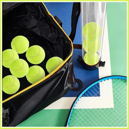 Miniatura 7 de Deekin Carrito de pelota portátil y recogida de pelotas de tenis, cesta de tenis con ruedas con bolsa de almacenamiento, recogedor de pelota